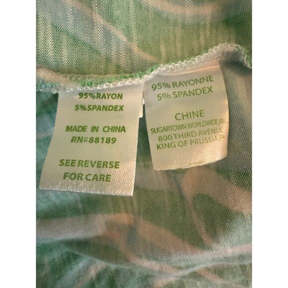 Lilly Pulitzer Green/Blue/White Wrap Dress XS - Picture 9 of 12